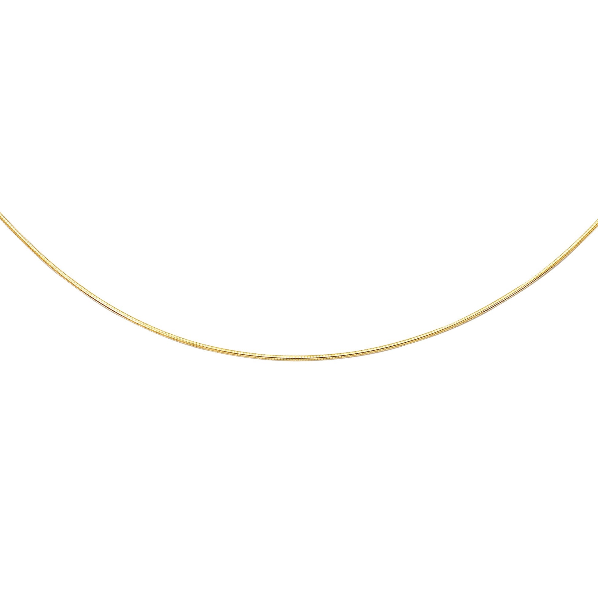Royal Chain 14K Gold 1.5mm Round Omega with Screw Back Lock ROMD1