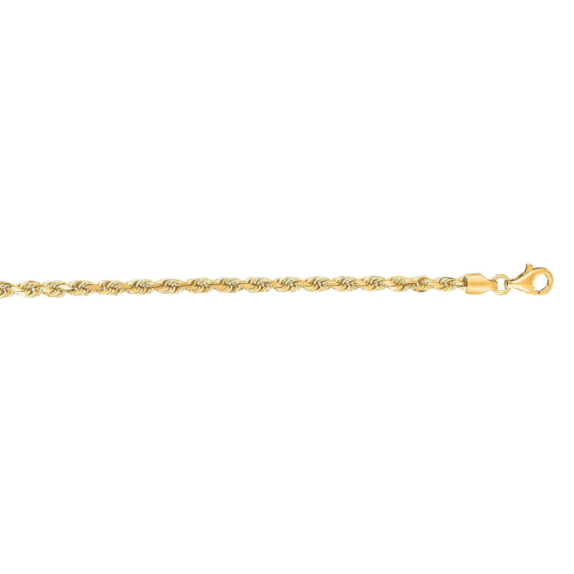 Royal Chain 14K Gold 3mm Diamond Cut Royal Rope Chain ROY023