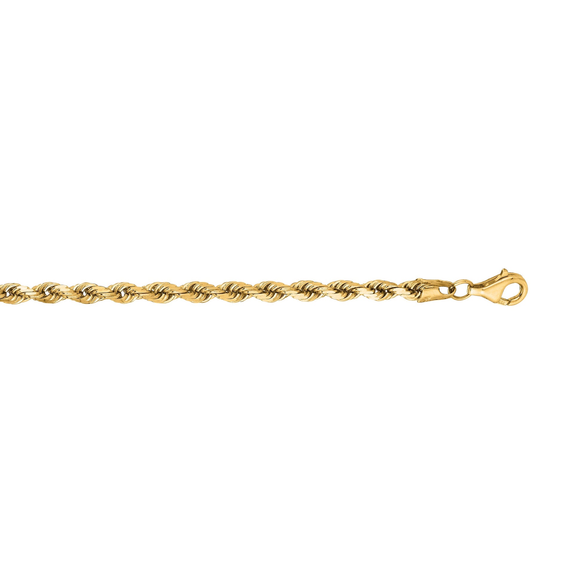 Royal Chain 14K Gold 3.8mm Diamond Cut Royal Rope Chain ROY030