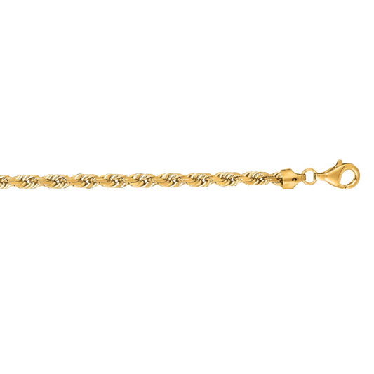 Royal Chain 14K Gold 7mm Solid Royal Rope Chain ROY050