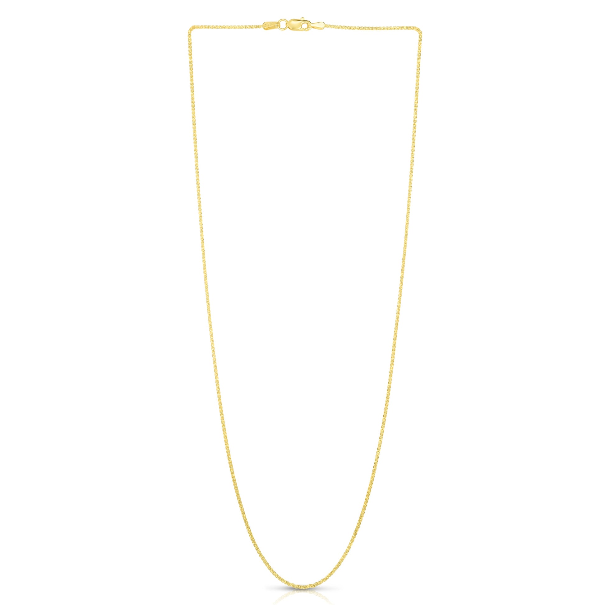 Royal Chain 14K Gold 1mm Round Wheat Chain RW025