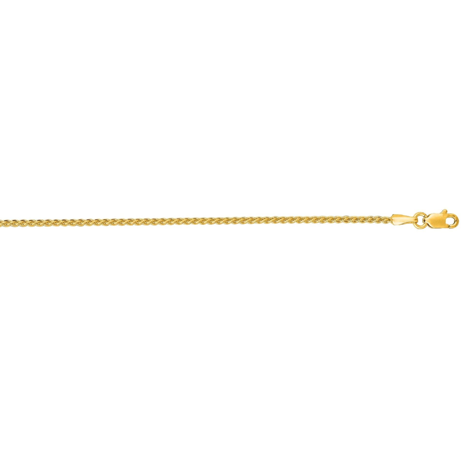 Royal Chain 14K Gold 1.5mm Round Wheat Chain RW040
