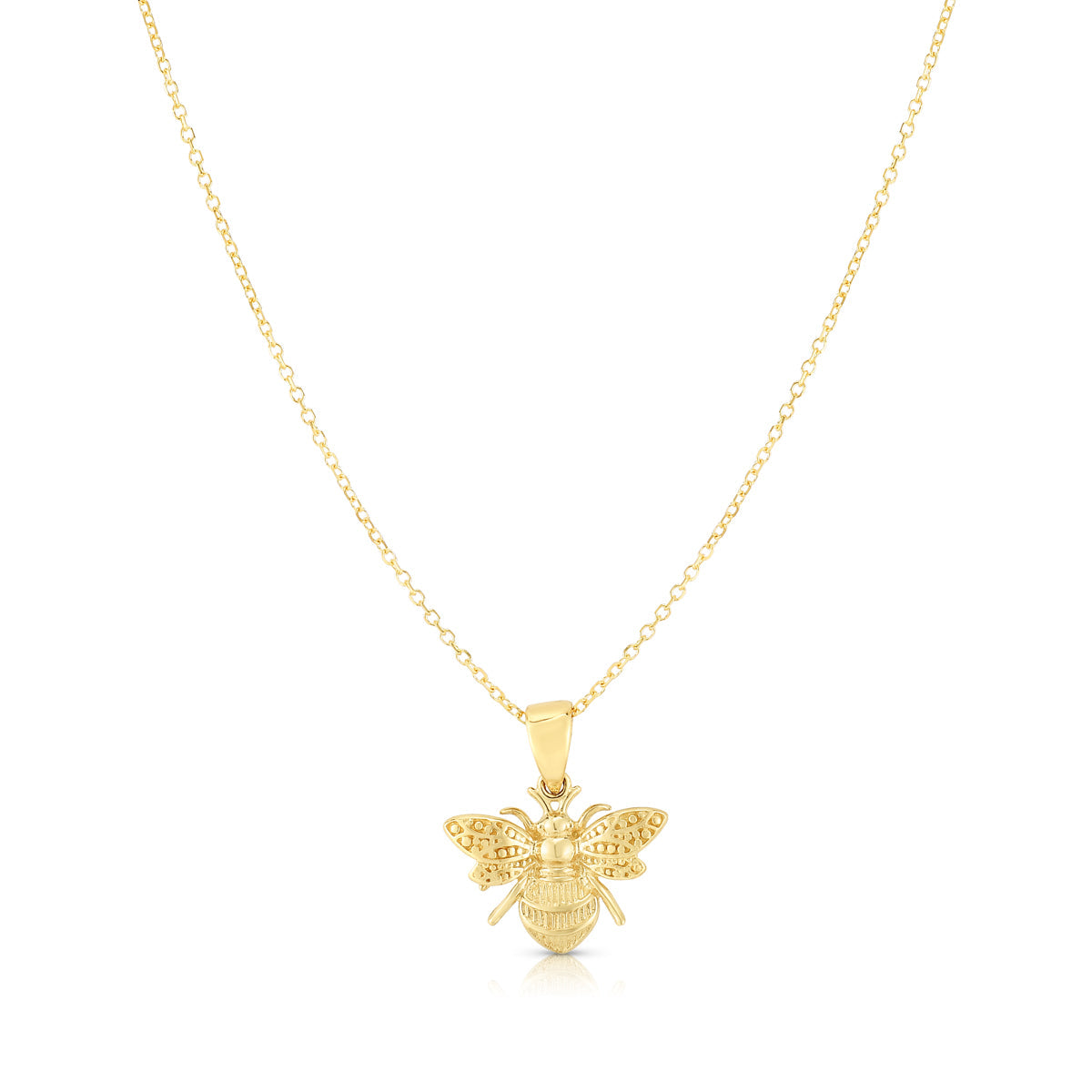 Royal Chain 14K Gold Bumble Bee Necklace SET2997