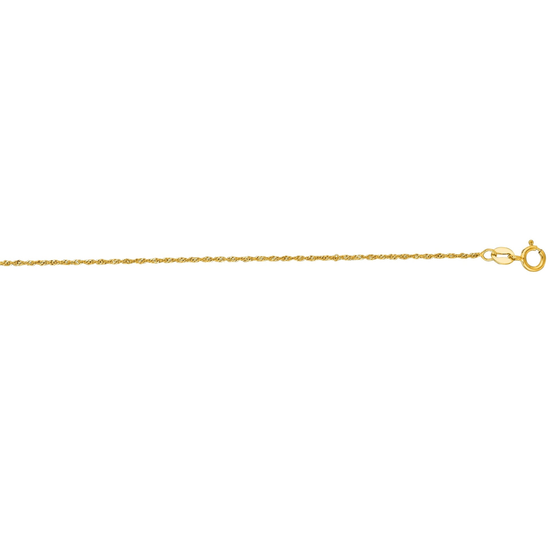 Royal Chain 14K Gold 1.1mm Singapore Chain SING020