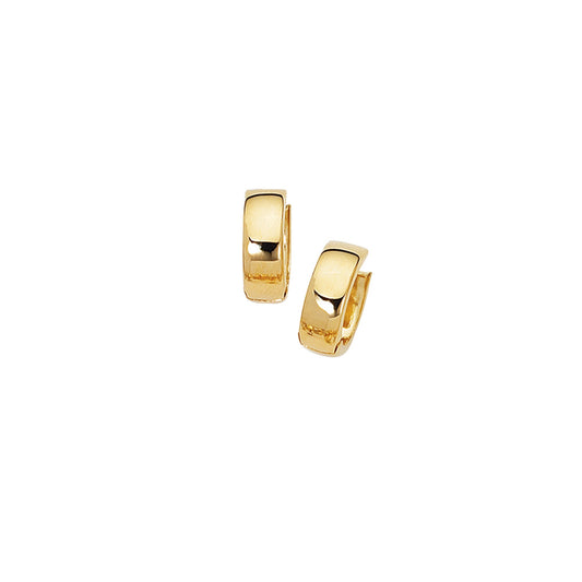 Royal Chain 14K Gold Polished Chunky Huggie Earring SN1