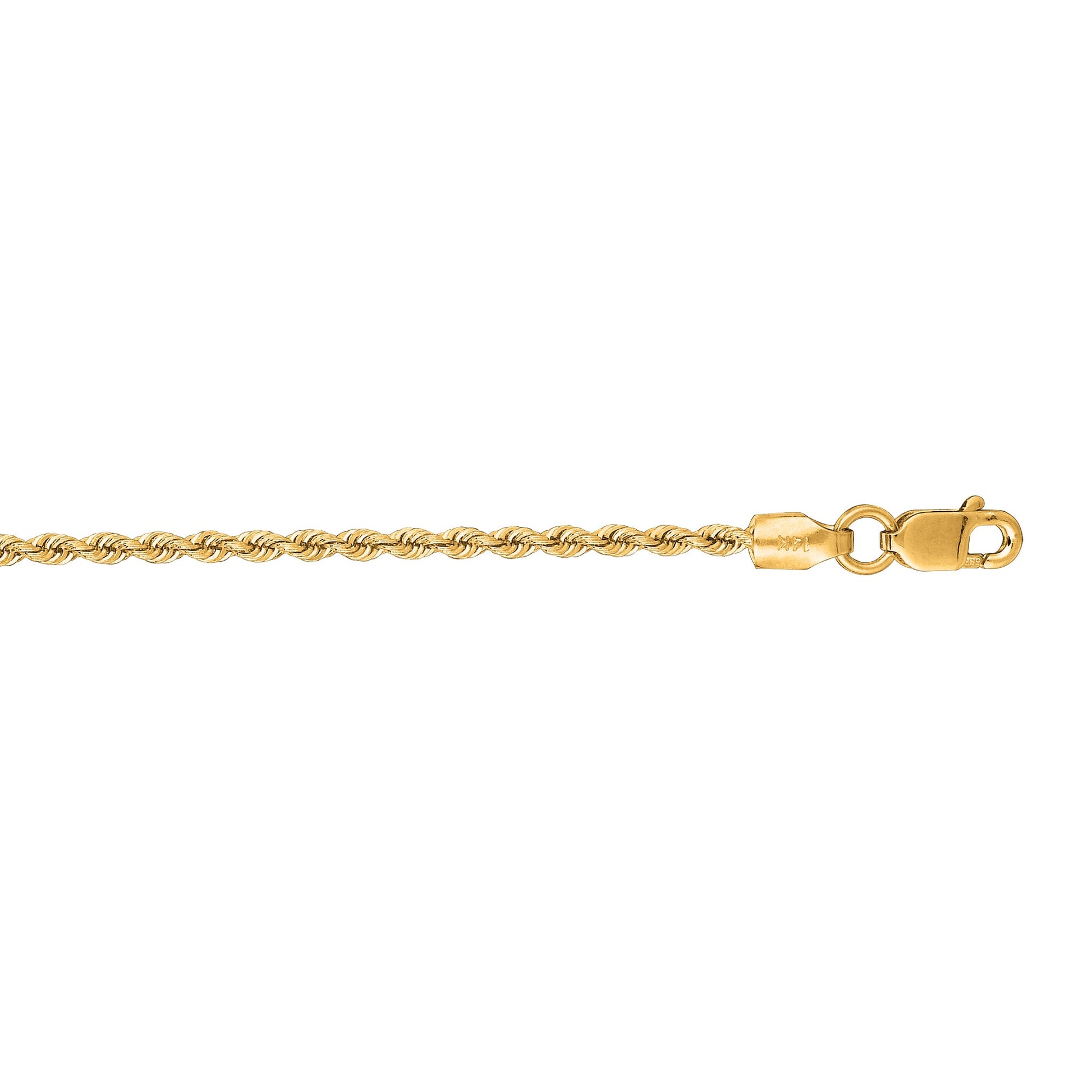 Royal Chain 14K Gold 1.5mm Rope Chain SR012