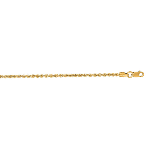 Royal Chain 14K Gold 1.8mm Rope Chain SR014