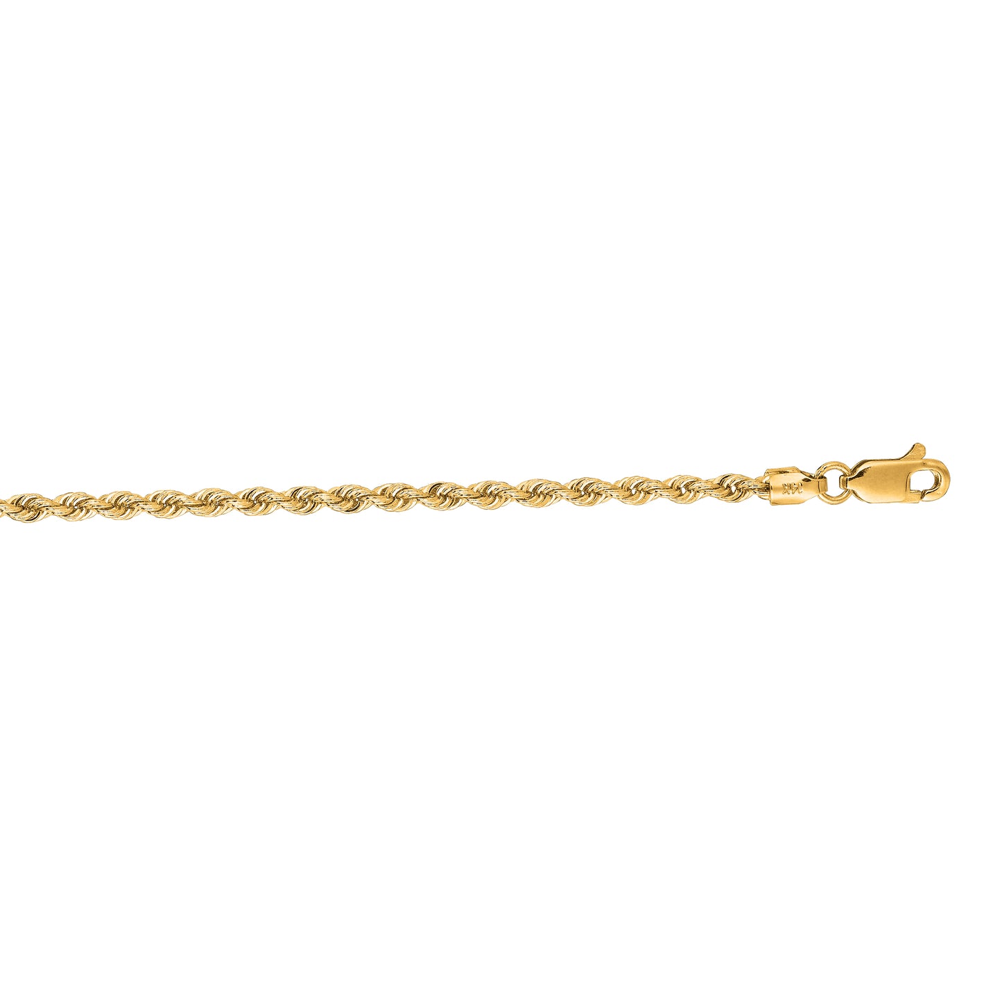 14K Gold 2.5mm Rope Chain