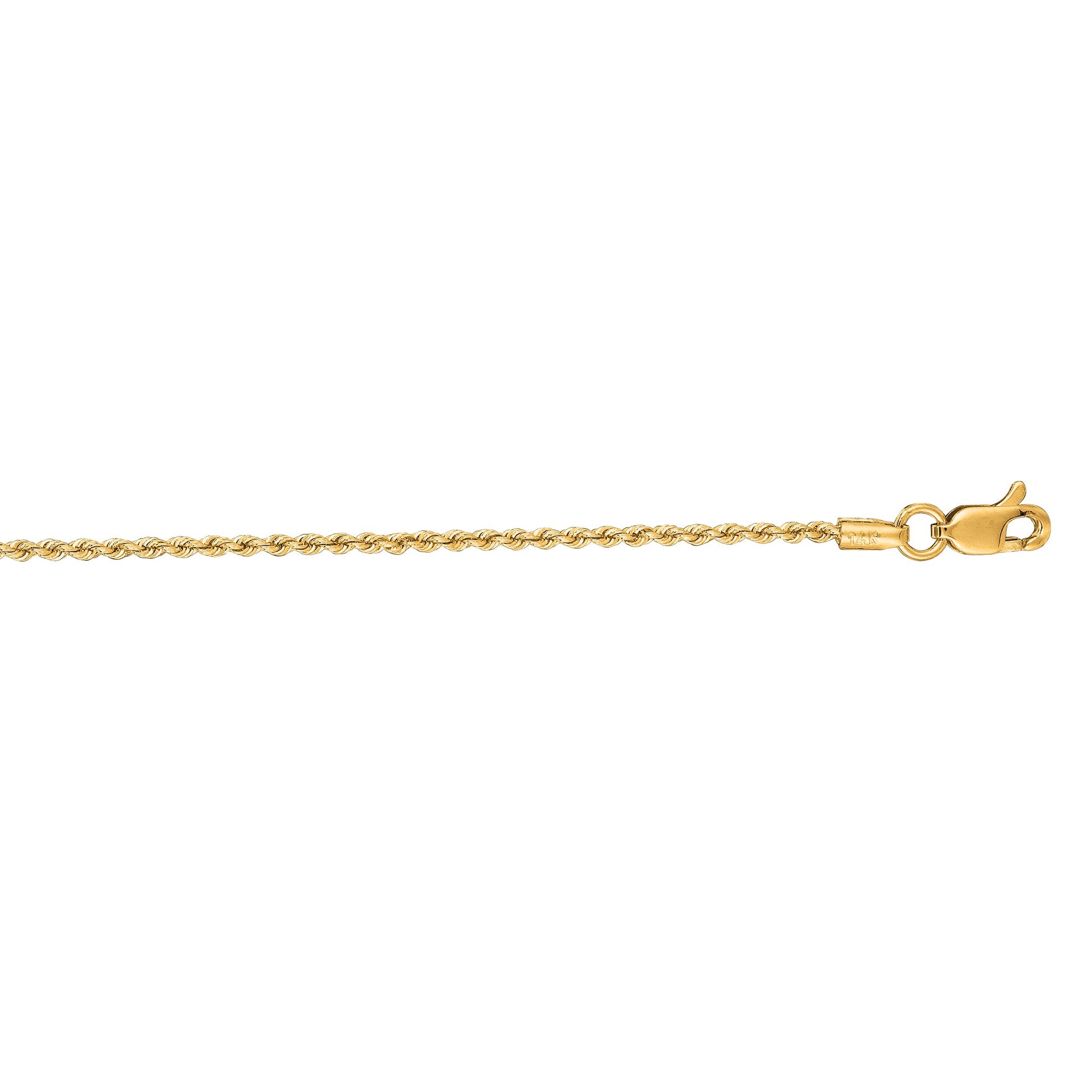 Royal Chain 14K Gold 1.3mm Rope Chain SR09