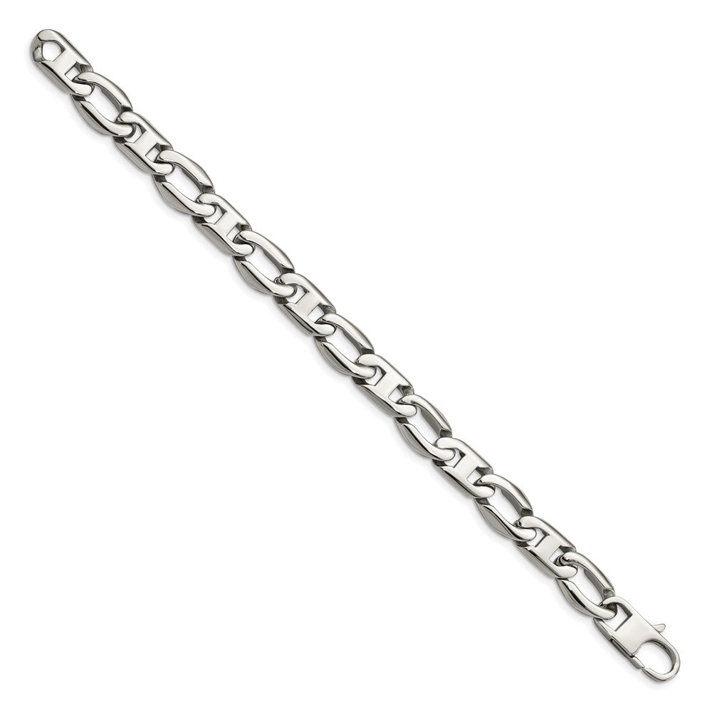 Chisel Stainless Steel Polished 8.5 inch Open Link Bracelet SRB1098-8.5