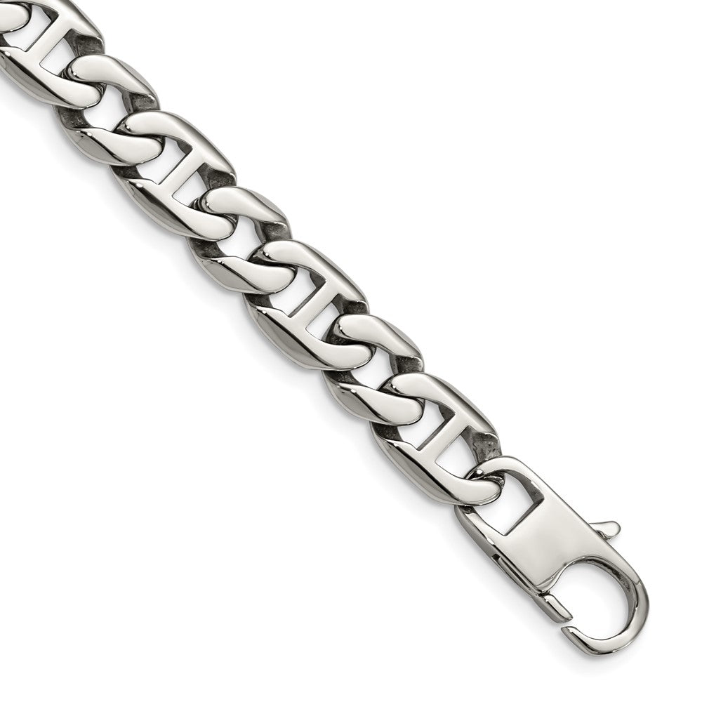 Chisel Stainless Steel Polished 8.25 inch Link Bracelet SRB1100-8.25