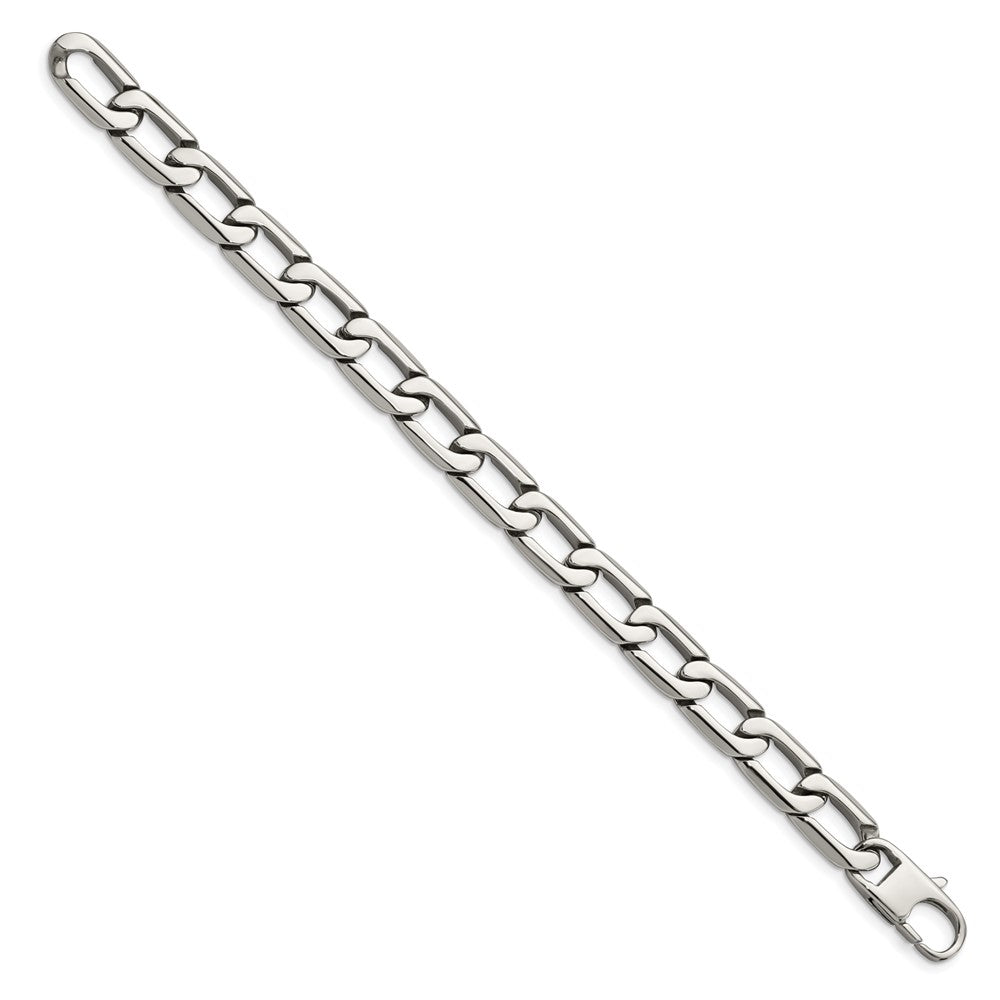 Chisel Stainless Steel Polished 8.5 inch Open Link Bracelet SRB1106-8.5