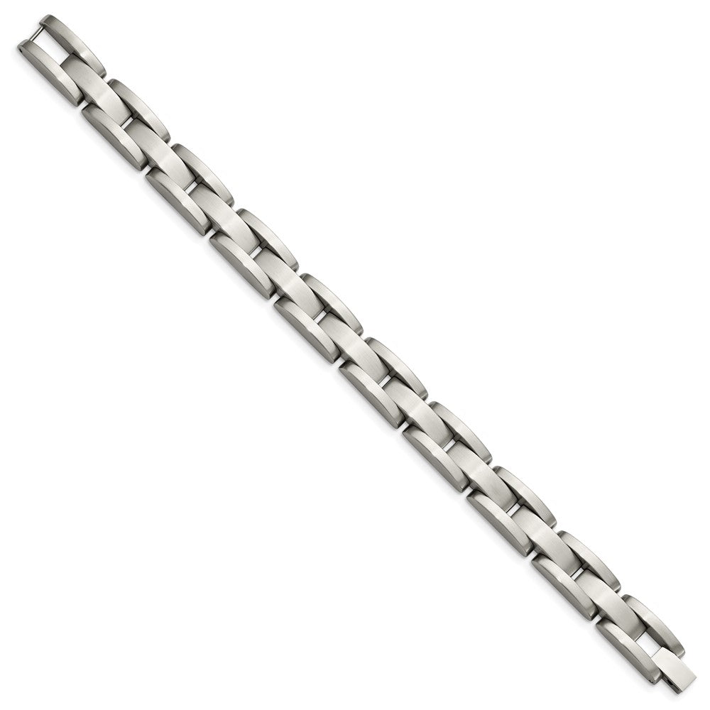 Chisel Stainless Steel Brushed 8 inch Link Bracelet SRB118-8