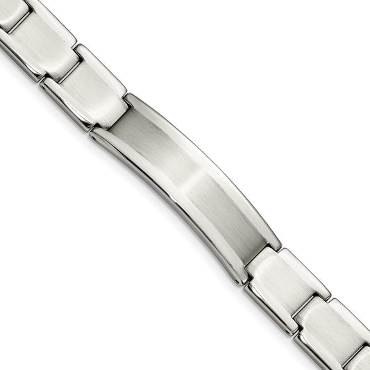 Chisel Stainless Steel Brushed and Polished 8.25 inch ID Bracelet SRB1619-9