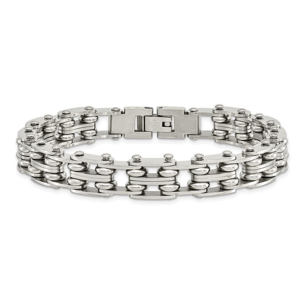 Chisel Stainless Steel Polished 9 inch Link Bracelet SRB193-8.5