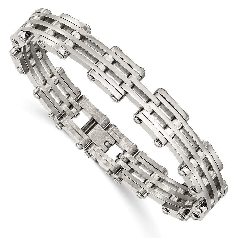 Chisel Stainless Steel Polished 7.75 inch Link Bracelet SRB215