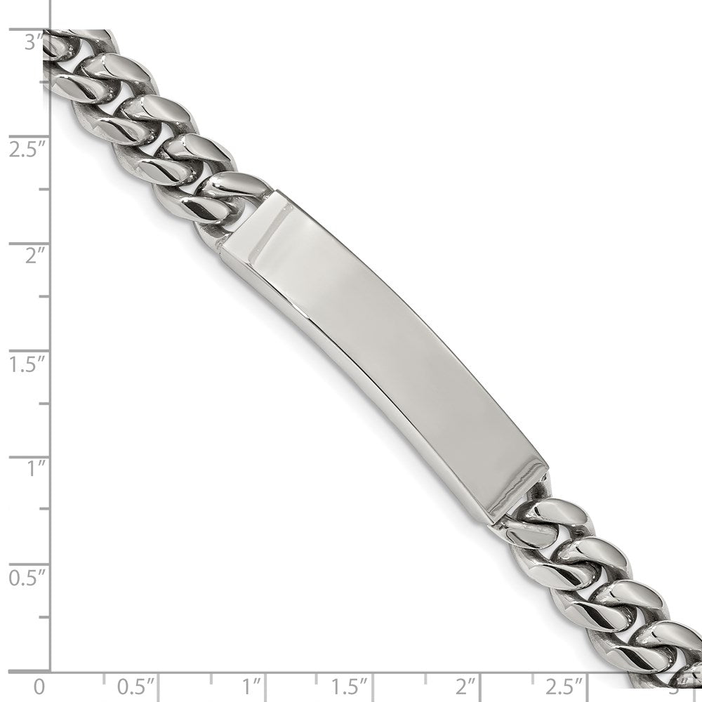 Chisel Stainless Steel Polished Curb Chain 8.25 inch ID Bracelet SRB2225-8.25