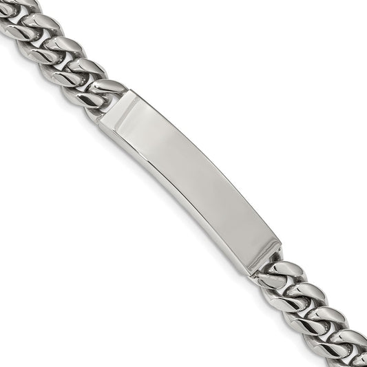 Chisel Stainless Steel Polished Curb Chain 8.25 inch ID Bracelet SRB2225-8.25