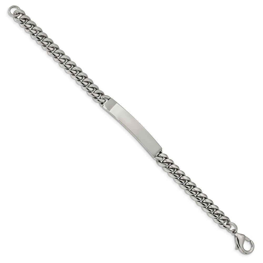 Chisel Stainless Steel Polished Curb Chain 8.25 inch ID Bracelet SRB2226-8.25