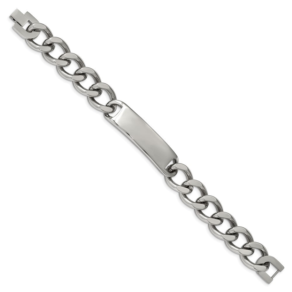 Chisel Stainless Steel Polished Curb Link 8.75 inch ID Bracelet SRB225-9