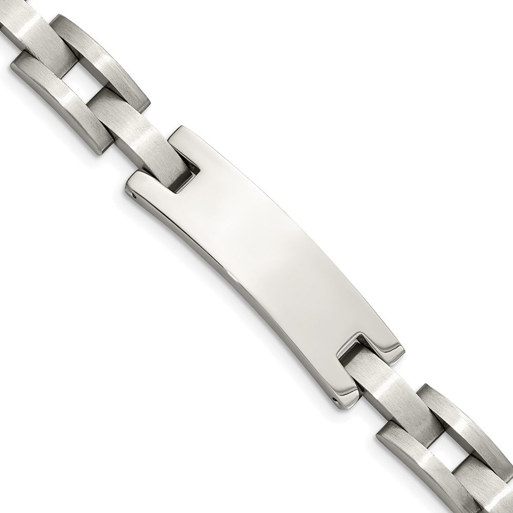 Chisel Stainless Steel Brushed and Polished 9.25 inch ID Bracelet SRB229-9.25