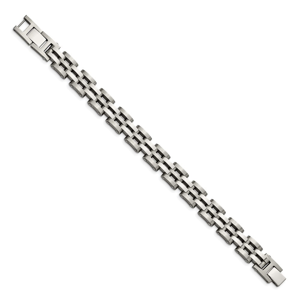 Chisel Stainless Steel Brushed and Polished 8.75 inch Link Bracelet SRB2669-8.75