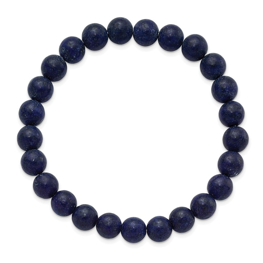 Chisel 8mm Lapis Agate Beaded Stretch Bracelet SRB2856