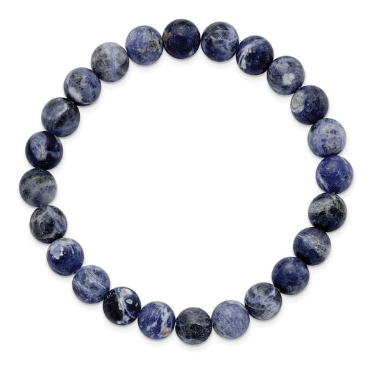 Chisel 8mm Sodalite Agate Beaded Stretch Bracelet SRB2858
