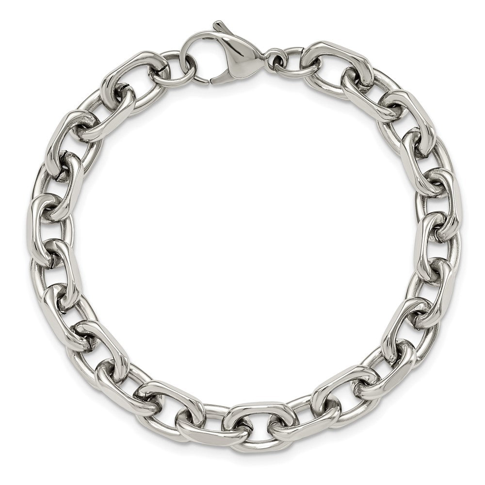 Chisel Stainless Steel Polished 8.5mm 8.75 inch Cable Bracelet SRB2913-8.75