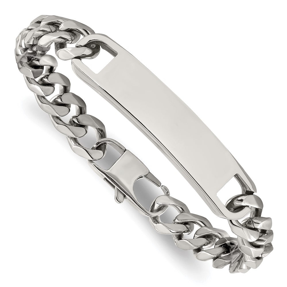 Chisel Stainless Steel Polished Curb Link 8.5 inch ID Bracelet SRB3086-8.5