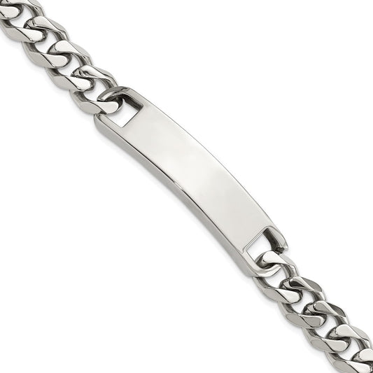 Chisel Stainless Steel Polished Curb Link 8.5 inch ID Bracelet SRB3086-8.5