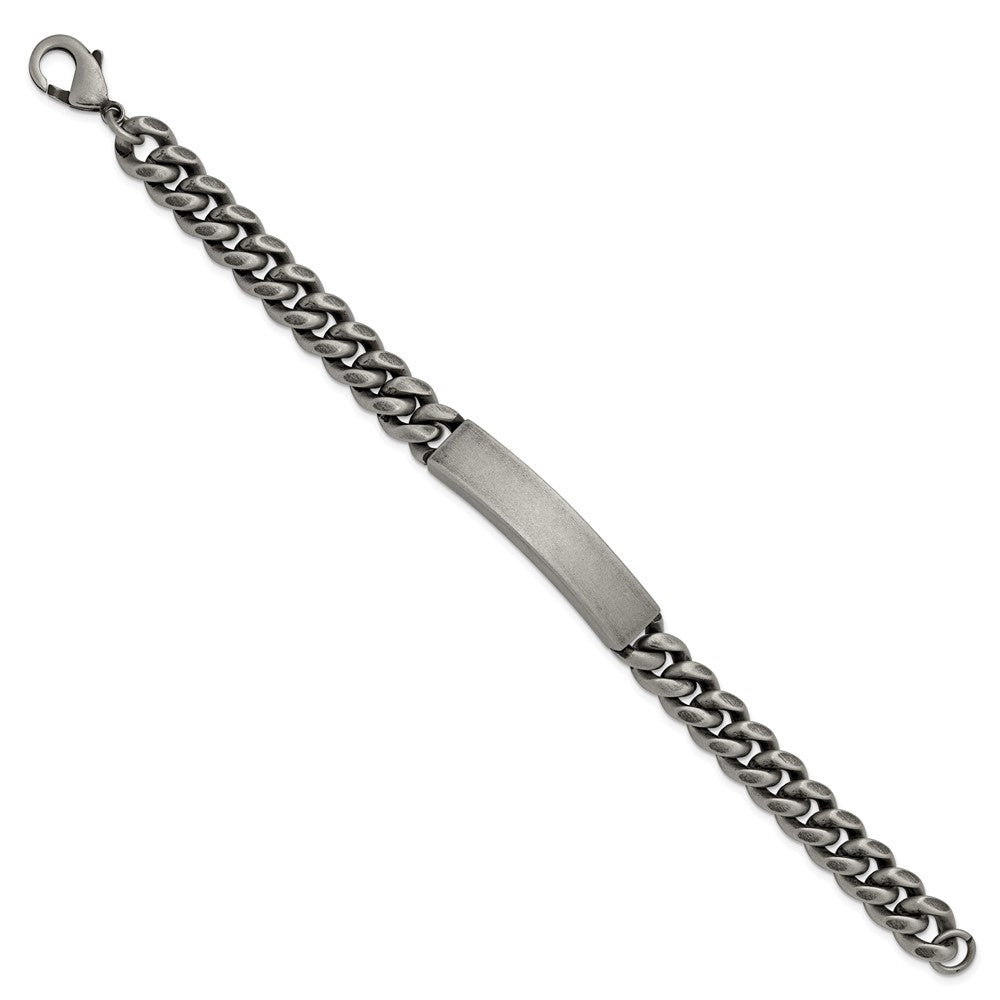 Chisel Stainless Steel Antiqued and Brushed 10mm 8.5 inch ID Bracelet SRB3288-8.5