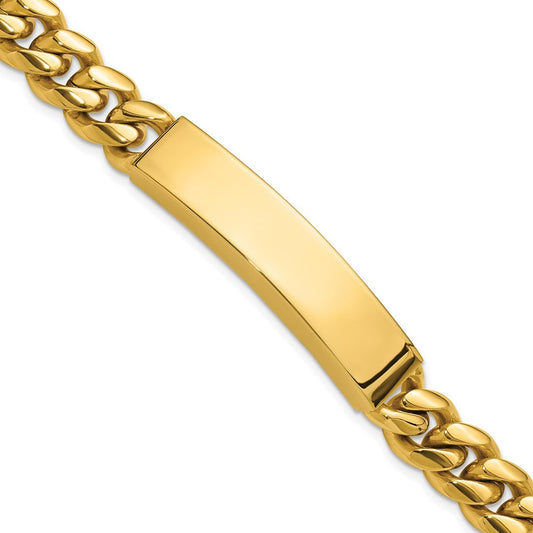 Chisel Stainless Steel Polished 10mm Yellow IP-plated 8.5 inch ID Bracelet SRB3289-8.5