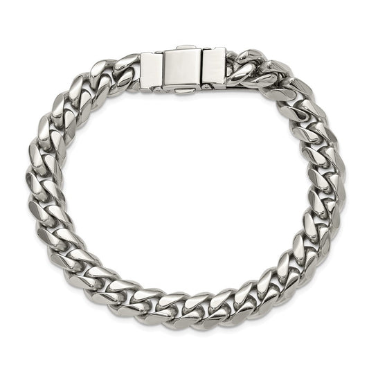 Chisel Stainless Steel Polished 10mm 8.25 inch Link Bracelet SRB3291-8.25