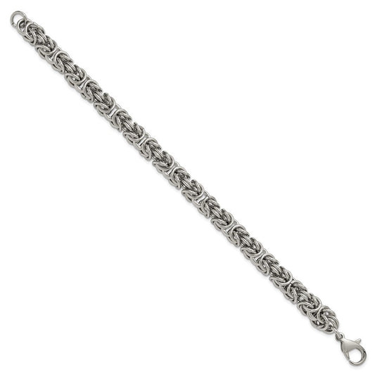Chisel Stainless Steel Polished 8mm 8.5 inch Fancy Link Bracelet SRB3304-8.5