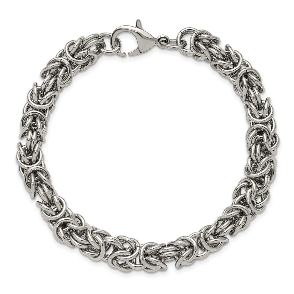 Chisel Stainless Steel Polished 8mm 8.5 inch Fancy Link Bracelet SRB3304-8.5