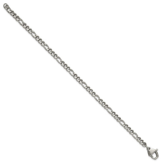Chisel Stainless Steel Polished 4mm 8.5 inch Franco Chain Bracelet SRB3307-8.5