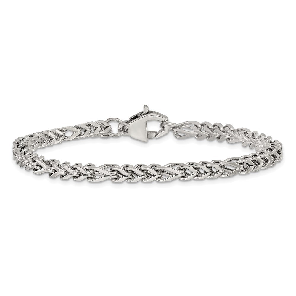 Chisel Stainless Steel Polished 4mm 8.5 inch Franco Chain Bracelet SRB3307-8.5