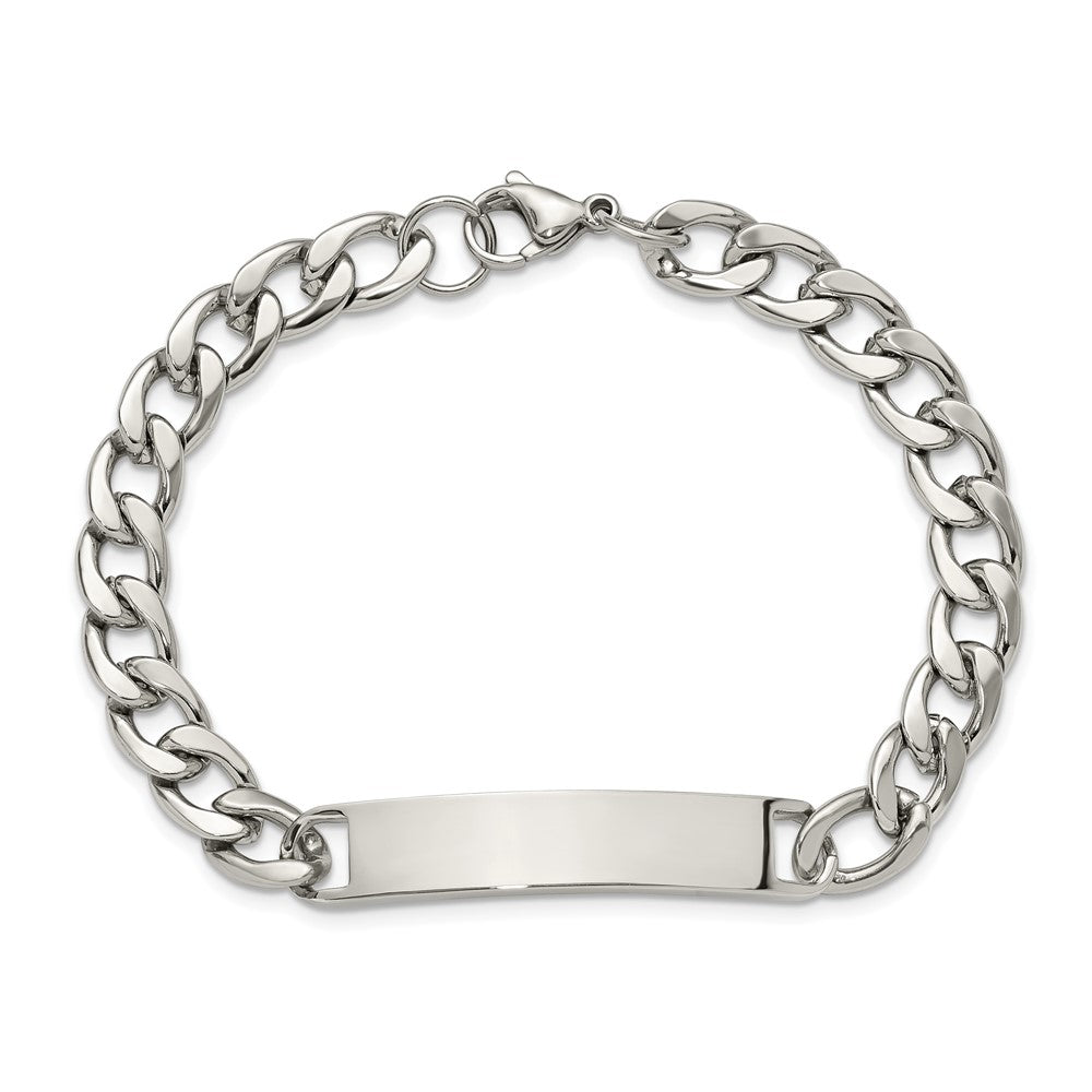 Chisel Stainless Steel Polished Curb Link 7.75 inch ID Bracelet SRB3327-8