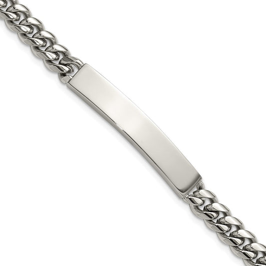 Chisel Stainless Steel Polished Curb Link 8 inch ID Bracelet SRB3382-8