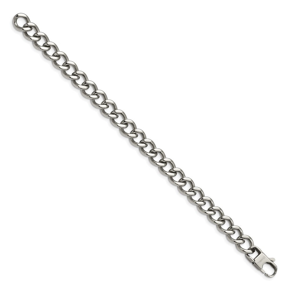 Chisel Stainless Steel Polished 8.5 inch Curb Bracelet SRB519-8.5