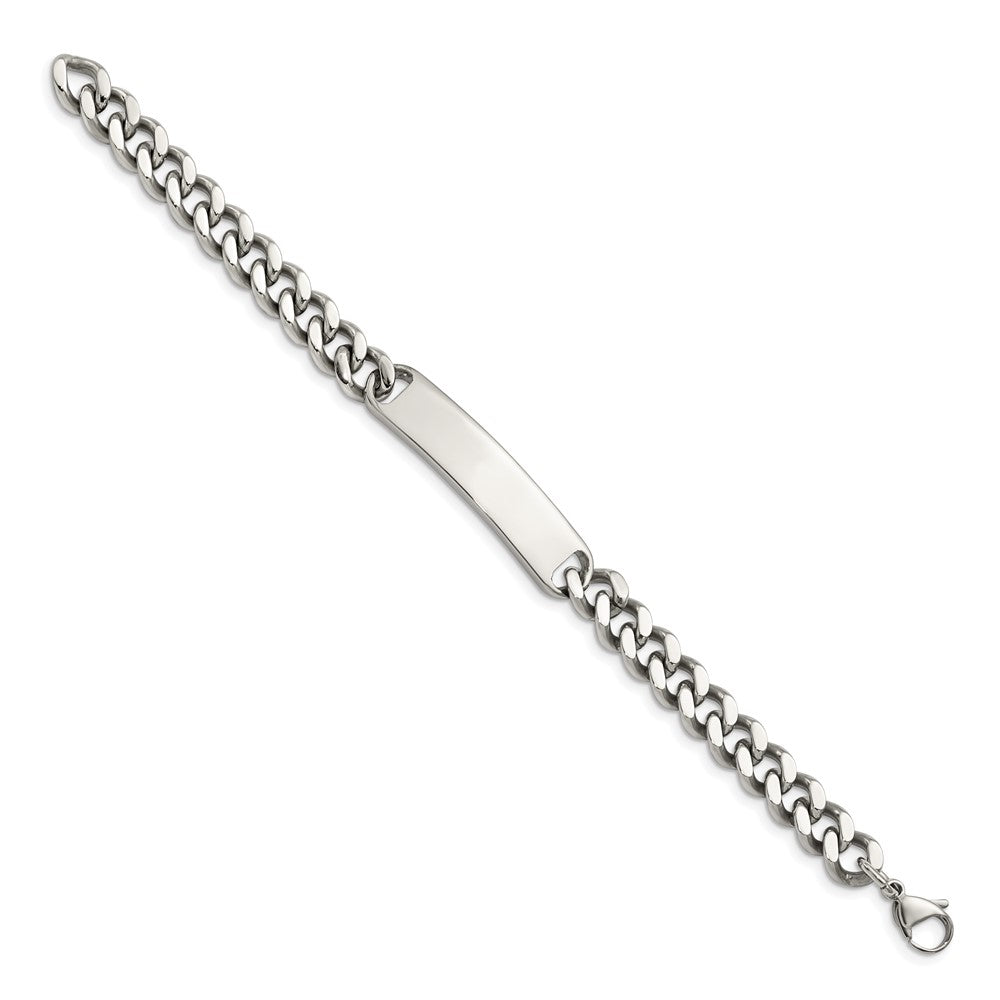 Chisel Stainless Steel Polished Curb Chain 8.5 inch ID Bracelet SRB787-8.5