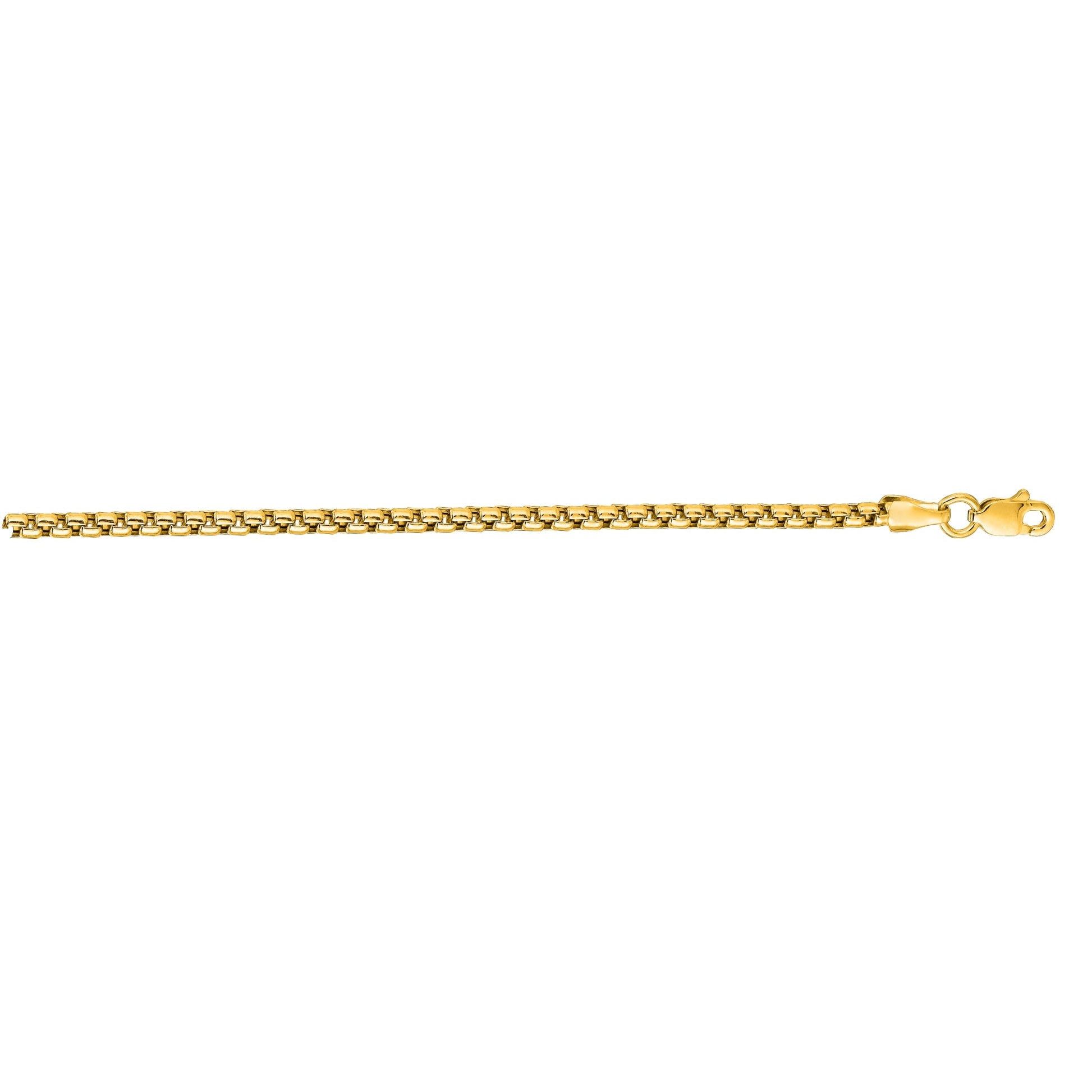 Royal Chain 14K Gold 3.6mm Solid Round Box Chain SRBX190