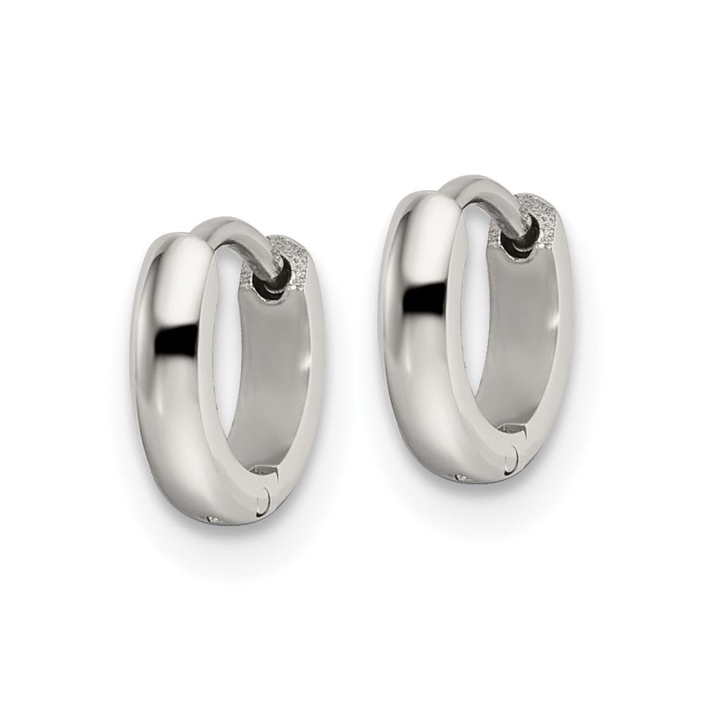 SRE1155 Chisel Stainless Steel Polished 2mm Endless Hinged Hoops