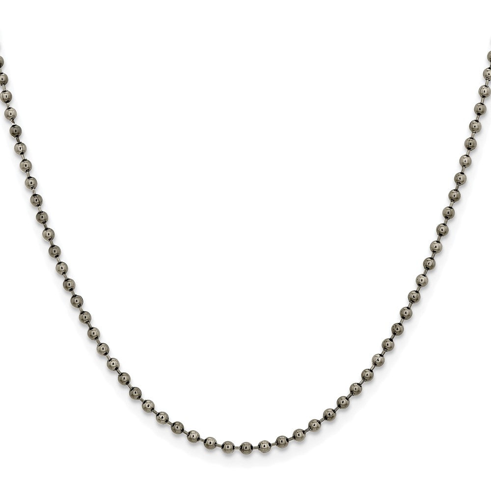 Chisel Stainless Steel Antiqued 2.4mm 20 inch Beaded Ball ChainSRN1009