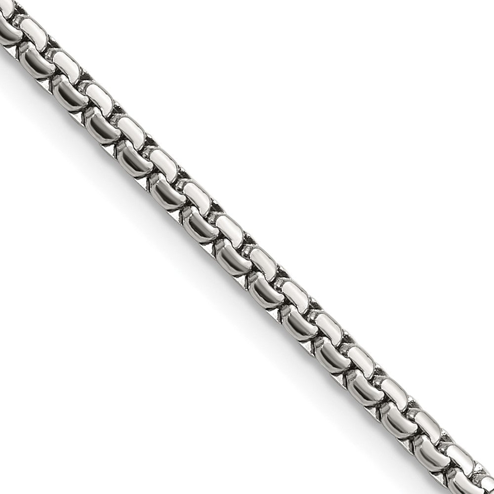 Chisel Stainless Steel Polished 2.5mm 16 inch Fancy Box ChainSRN1615