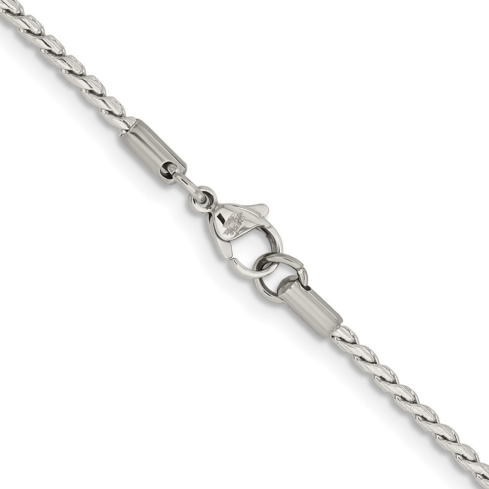 Chisel Stainless Steel Polished 2.5mm 20 inch Fancy Link ChainSRN1618
