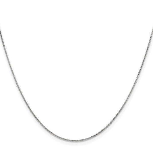Chisel Stainless Steel Polished .90mm 18 inch Snake ChainSRN2021