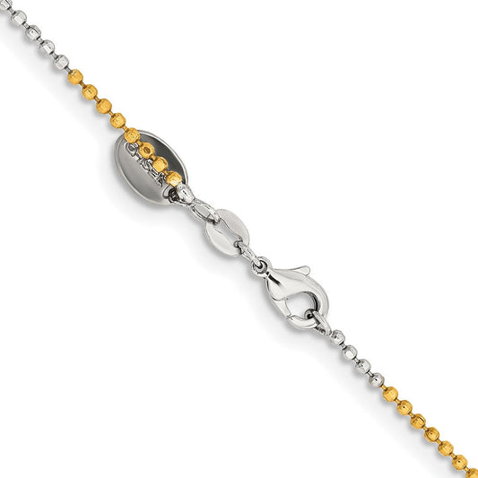 Chisel Two-tone Brass 1.5mm 20 inch Ball ChainSRN206