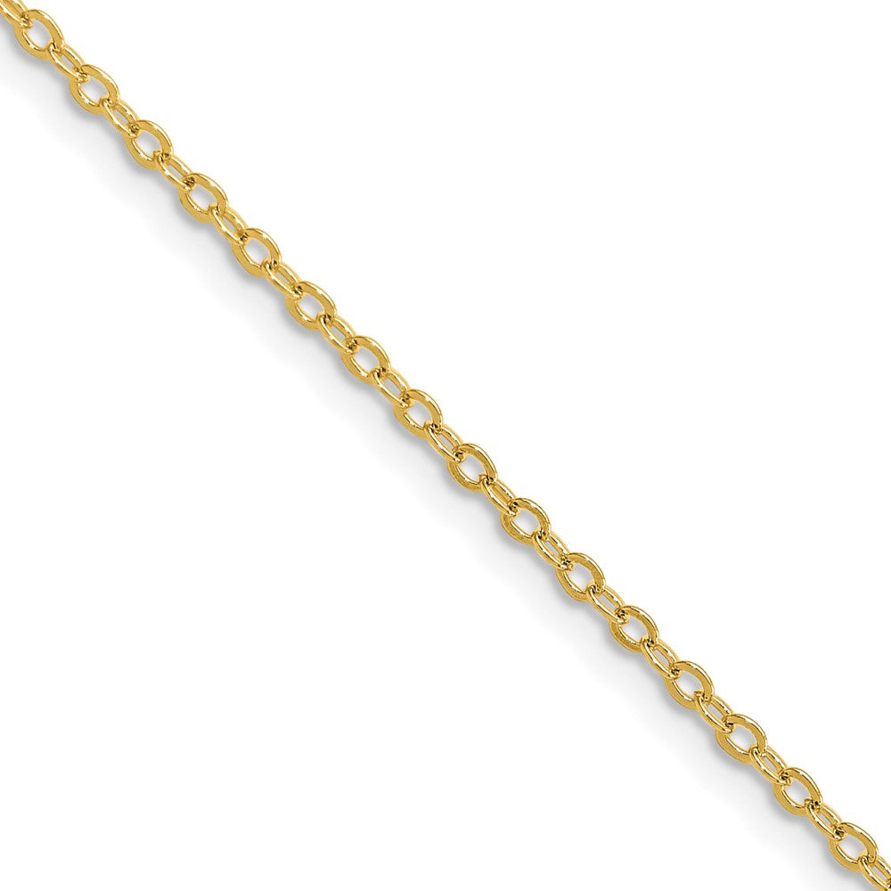 Chisel Gold-tone Brass 1.70mm Plated 16 inch Rolo ChainSRN213